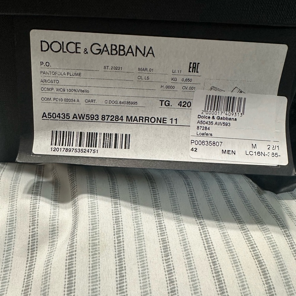 Dolce & Gabbana Brown Loafers